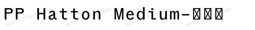 PP Hatton Medium字体转换